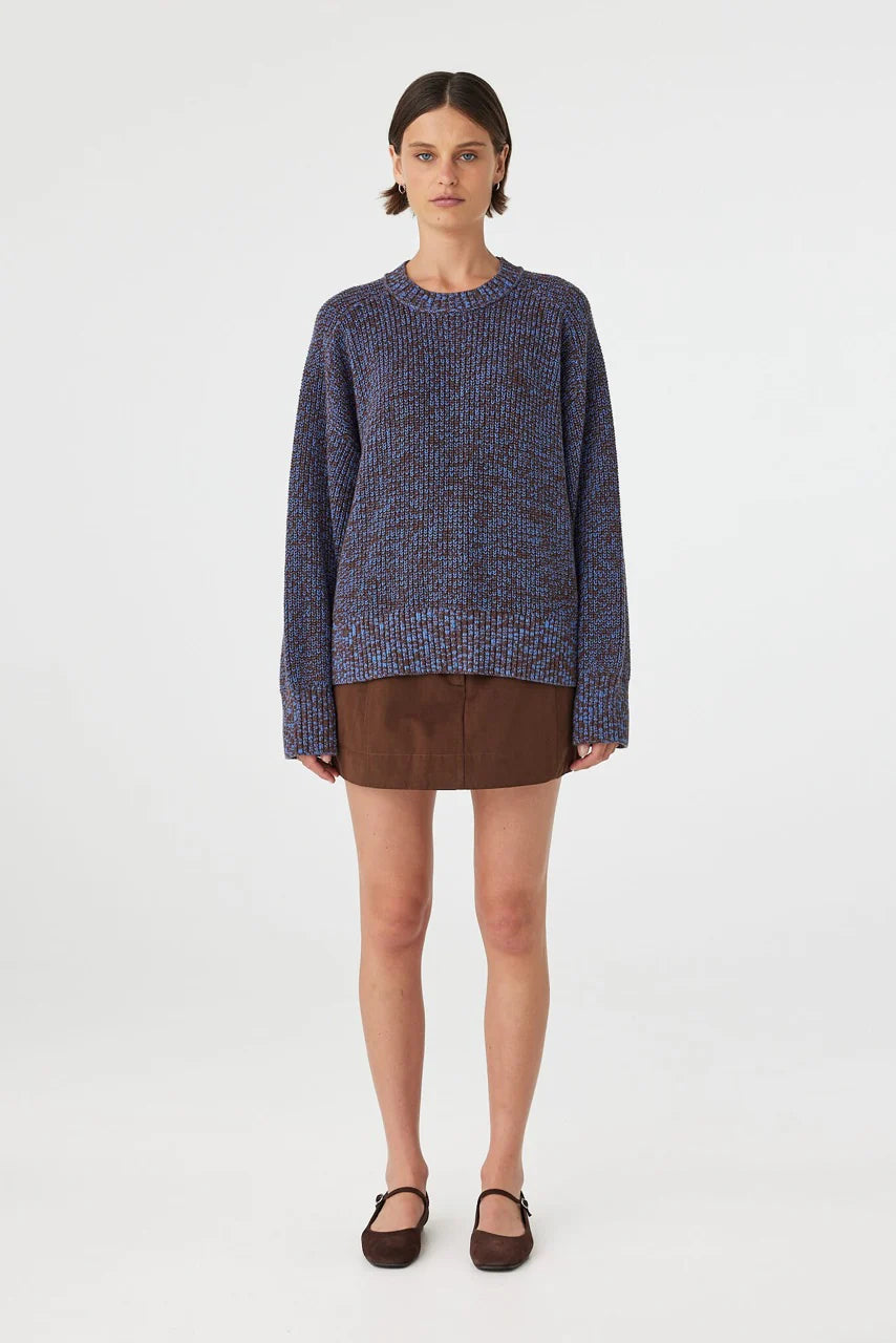 Arcaa Movement | Solene Sweater - Chocolate & Royal Multi