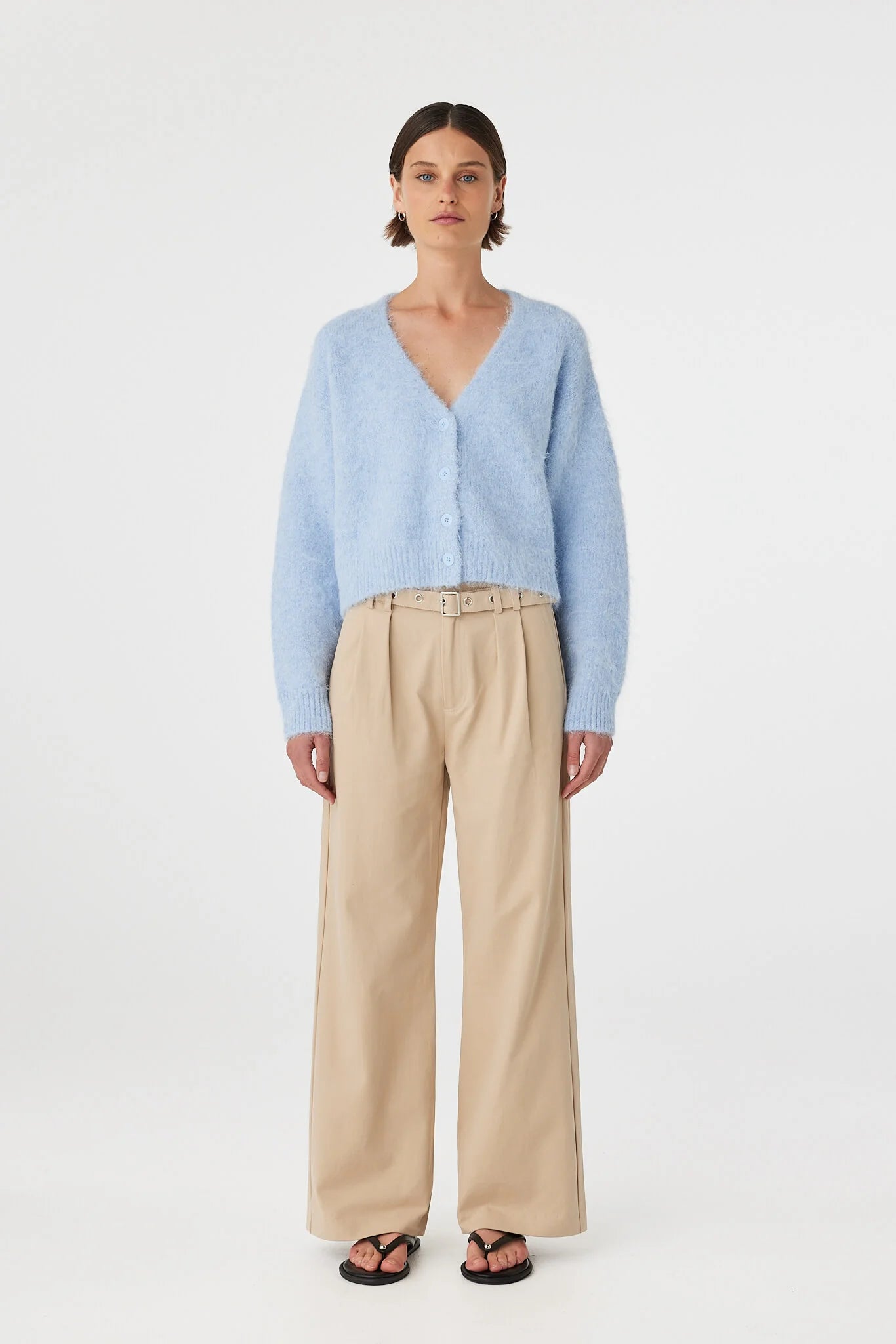 Arcaa Movement | Liora Fluffy Cardigan - Sky