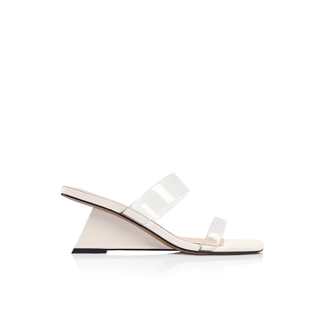 Lana Wilkinson | Bambi Wedge Ivory Leather