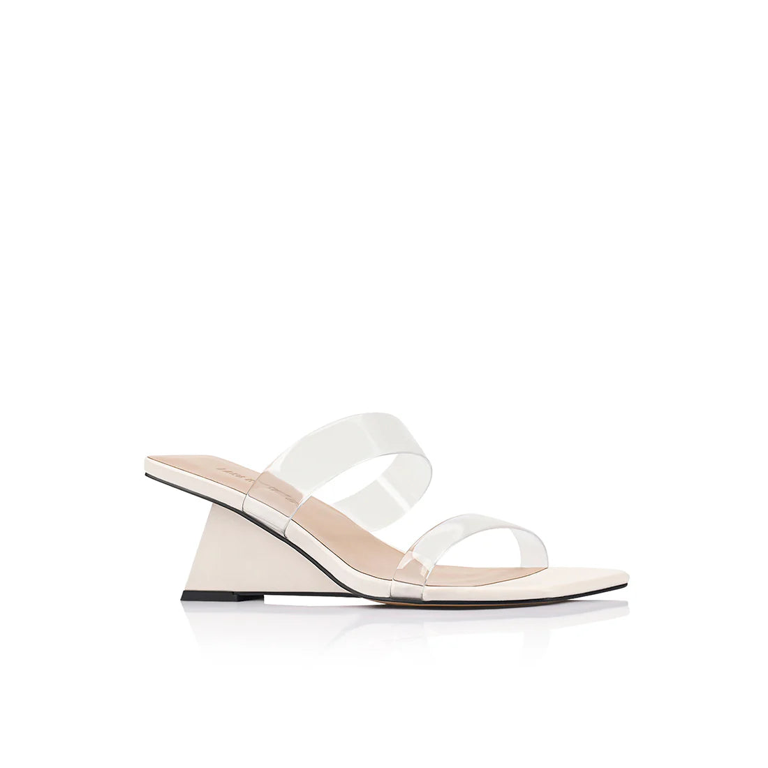 Lana Wilkinson | Bambi Wedge Ivory Leather