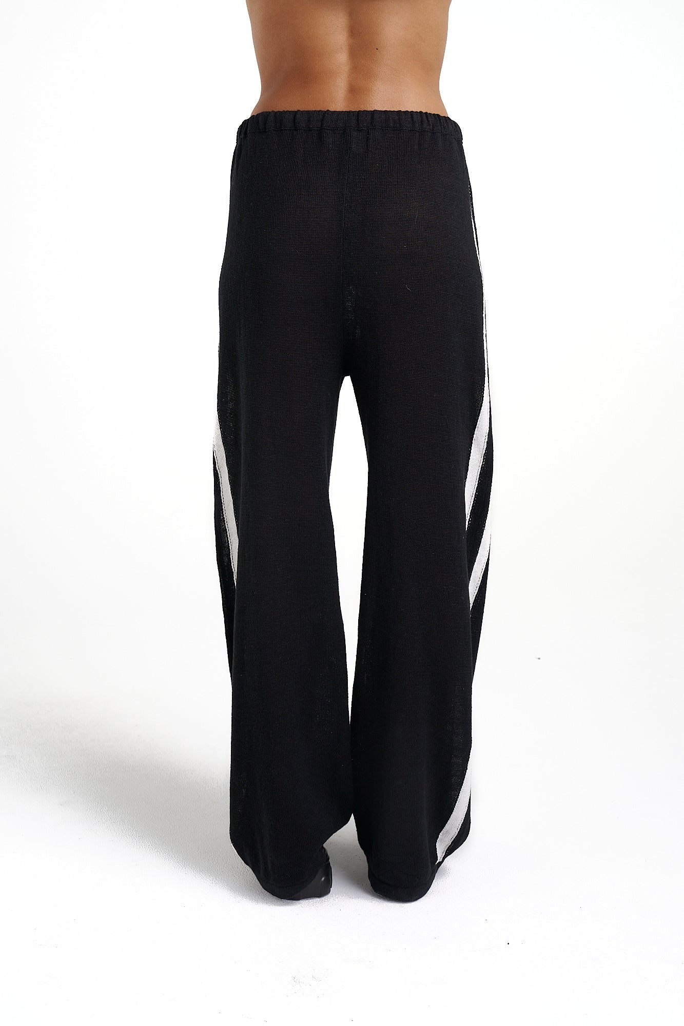 Summi Summi | Knit Pants - Black/Cream Stripe