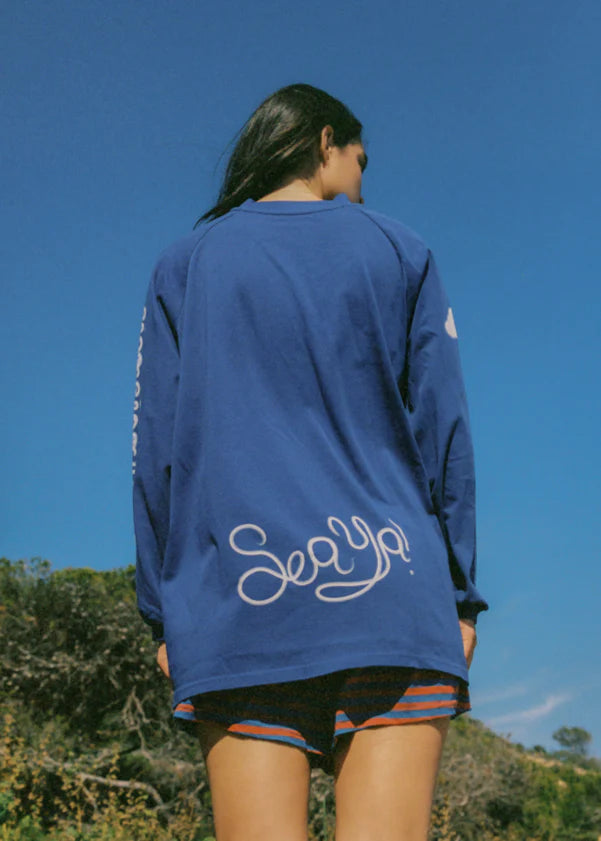 Ciao Ciao Vacation | Cloud Hibiscus Haven LS Tee