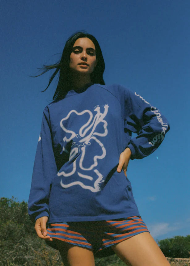Ciao Ciao Vacation | Cloud Hibiscus Haven LS Tee