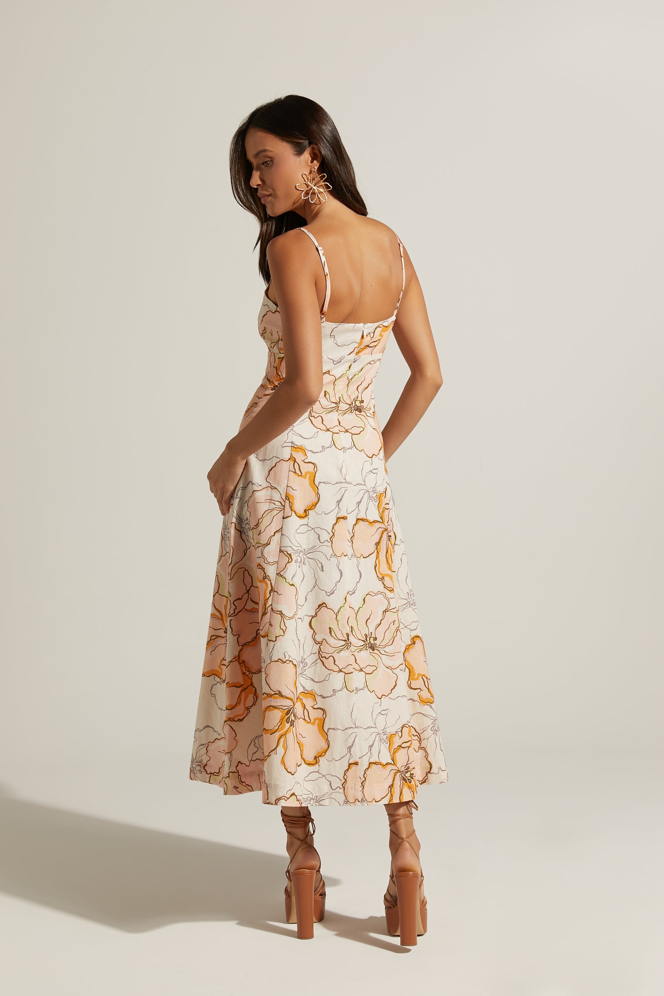 Carietta Midi Dress - Maison Fleur