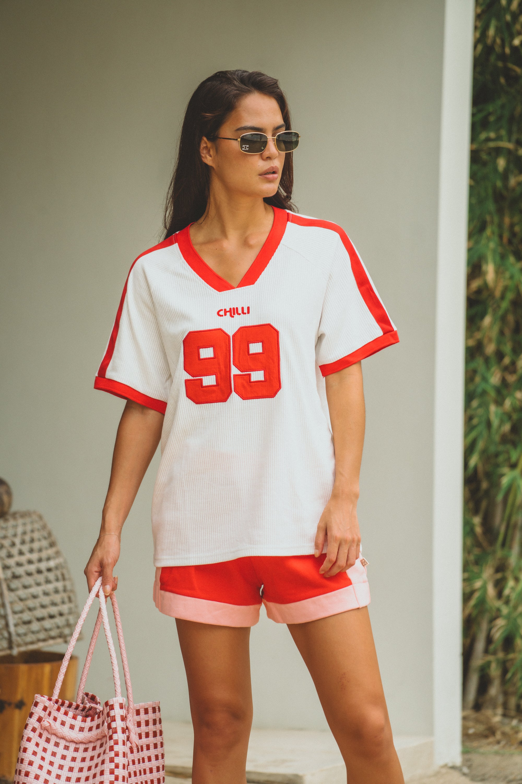 Araminta James | Chilli 99 Waffle Tee Coconut