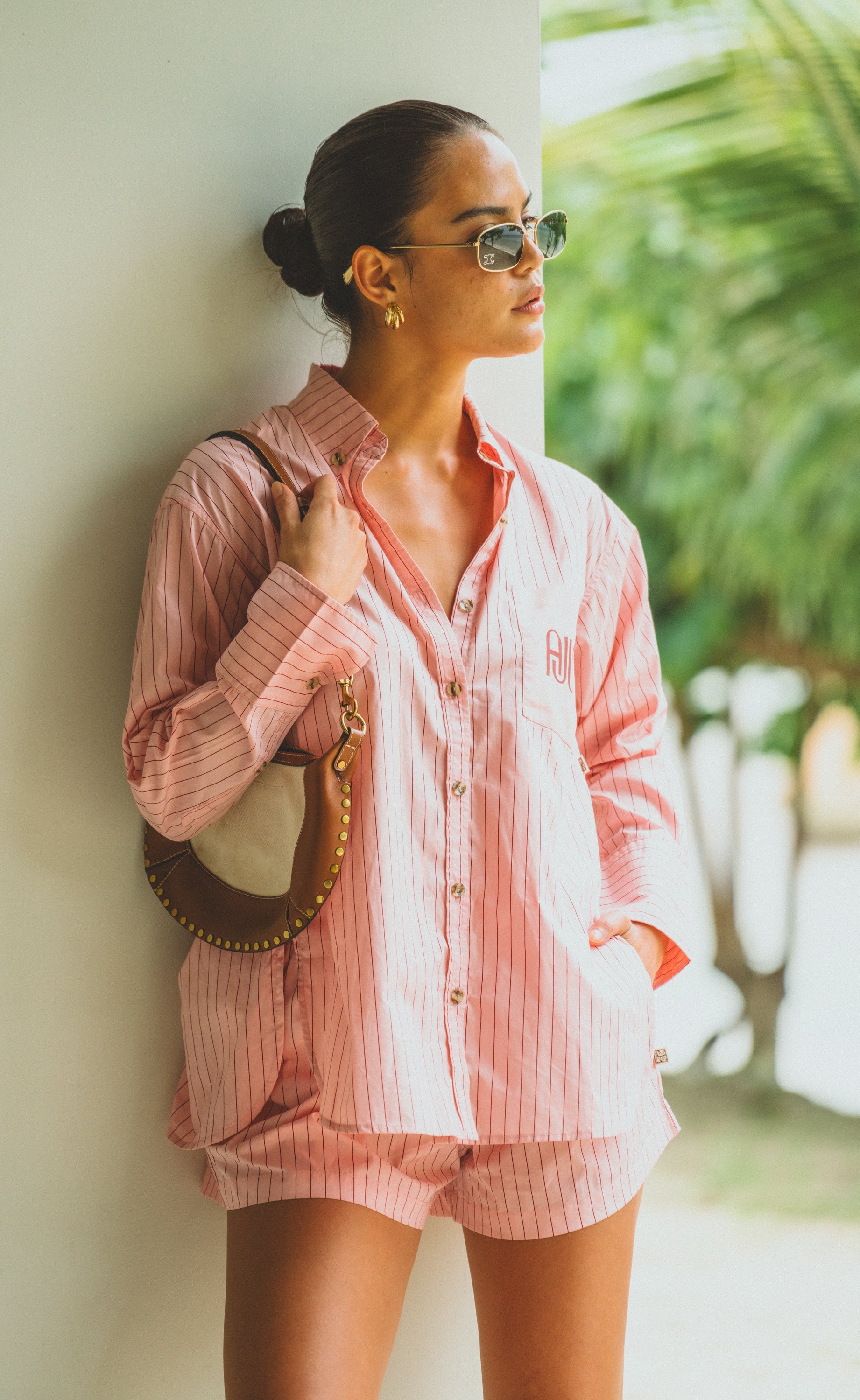 Araminta James | AJJA Pocket Shirt Blush Pink