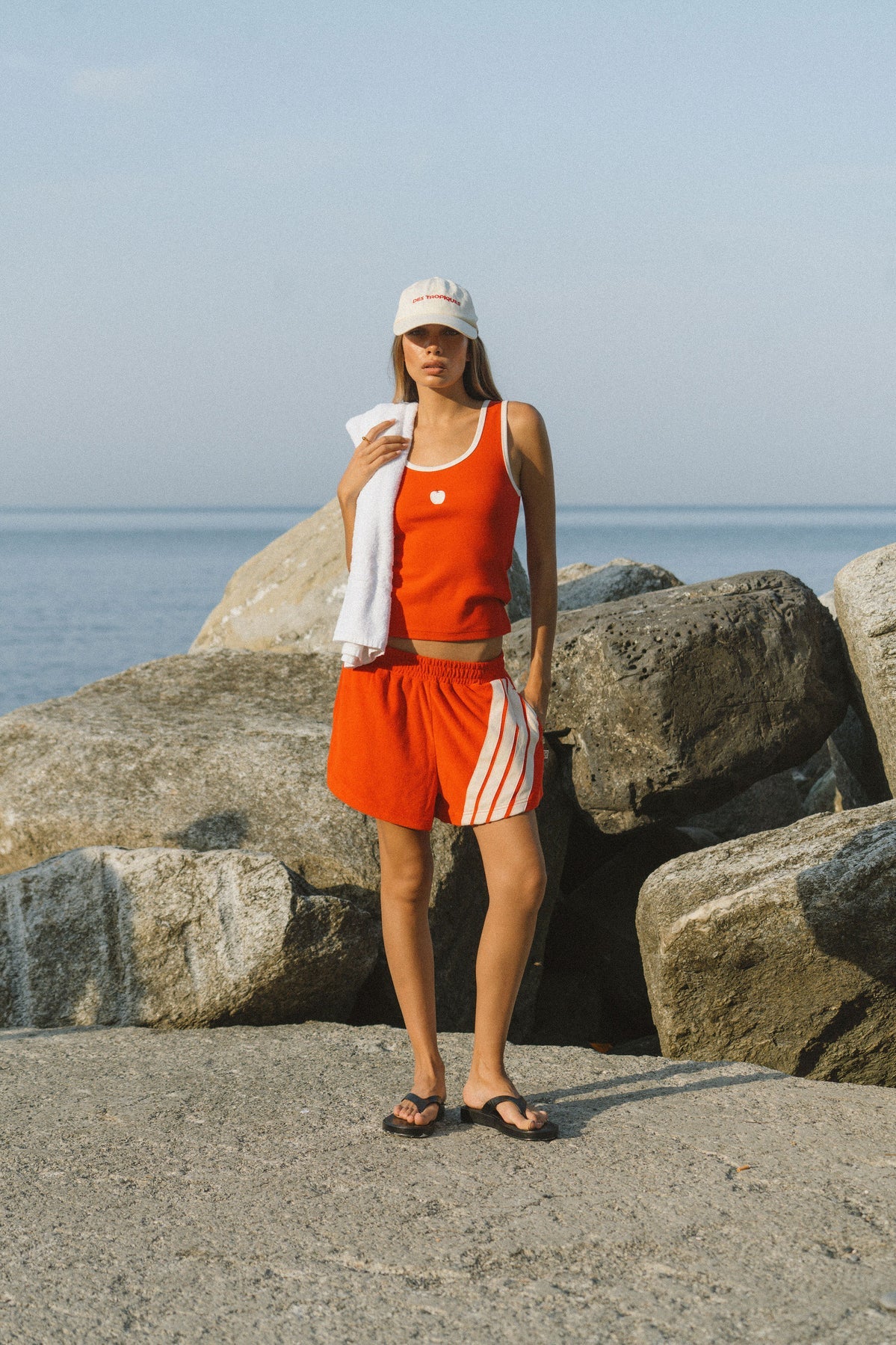 Araminta James | Manzana Rib Tank Apple Red