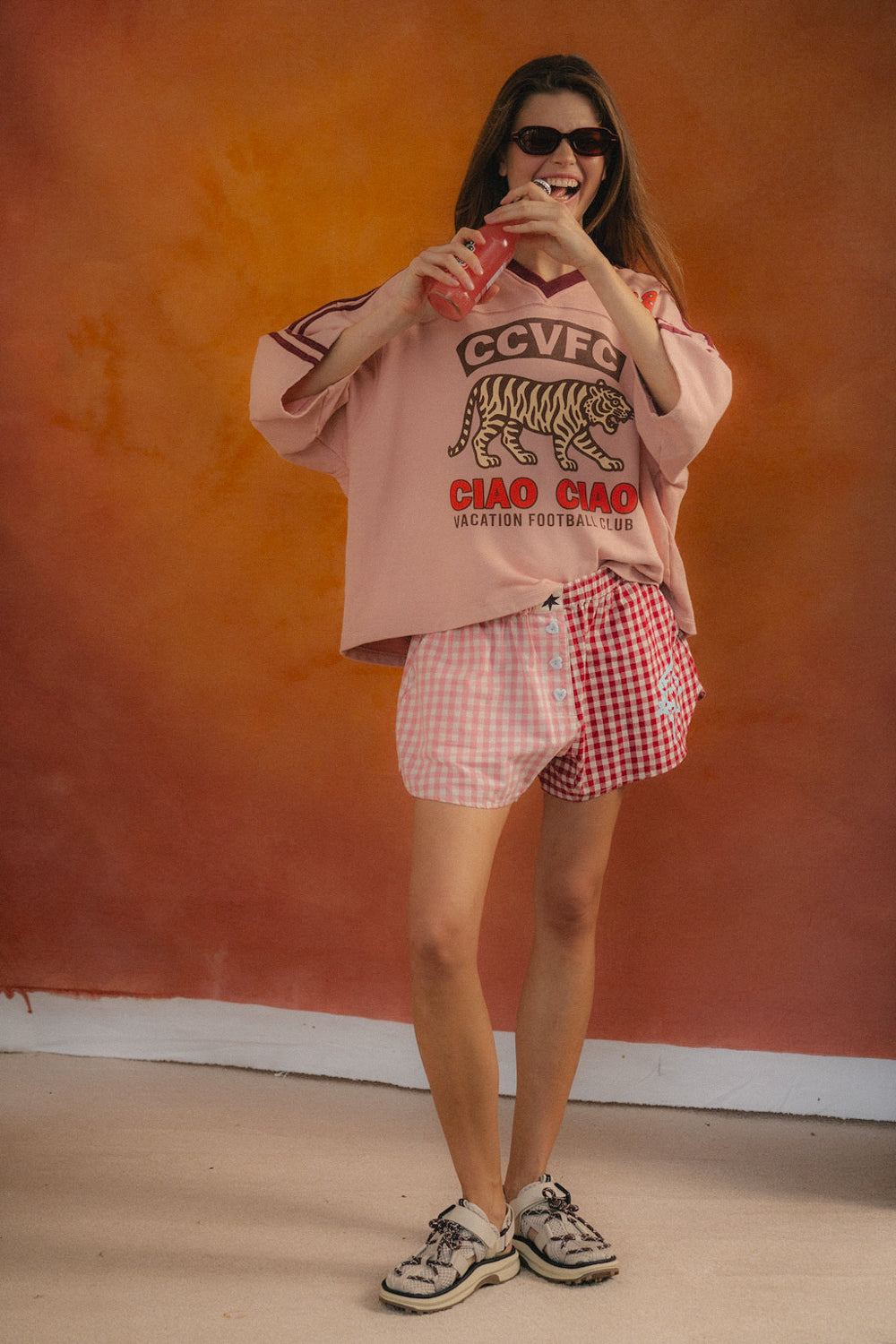 Ciao Ciao Vacation | Bloom Check Boxer Short