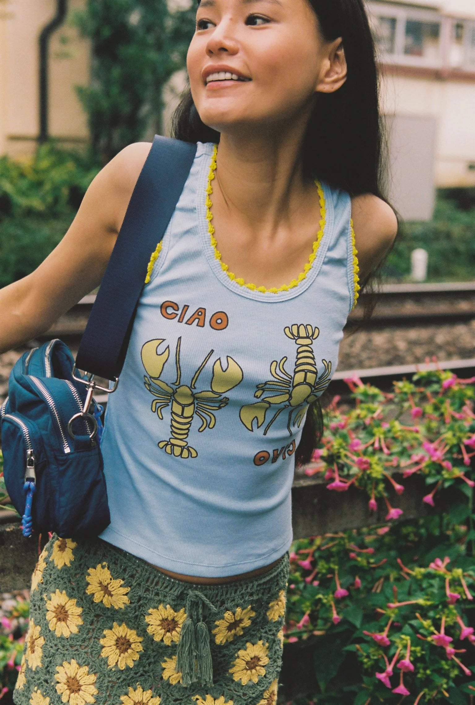 Ciao Ciao Vacation | Duo Rex Tank - Sky Blue