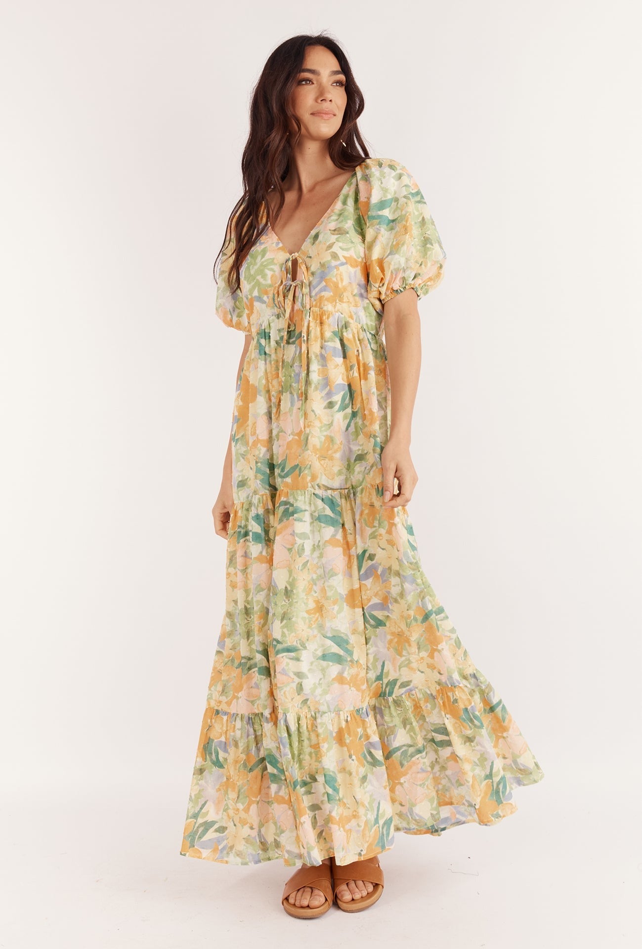 VALENTINA MAXI DRESS - WILDFLOWER PRINT