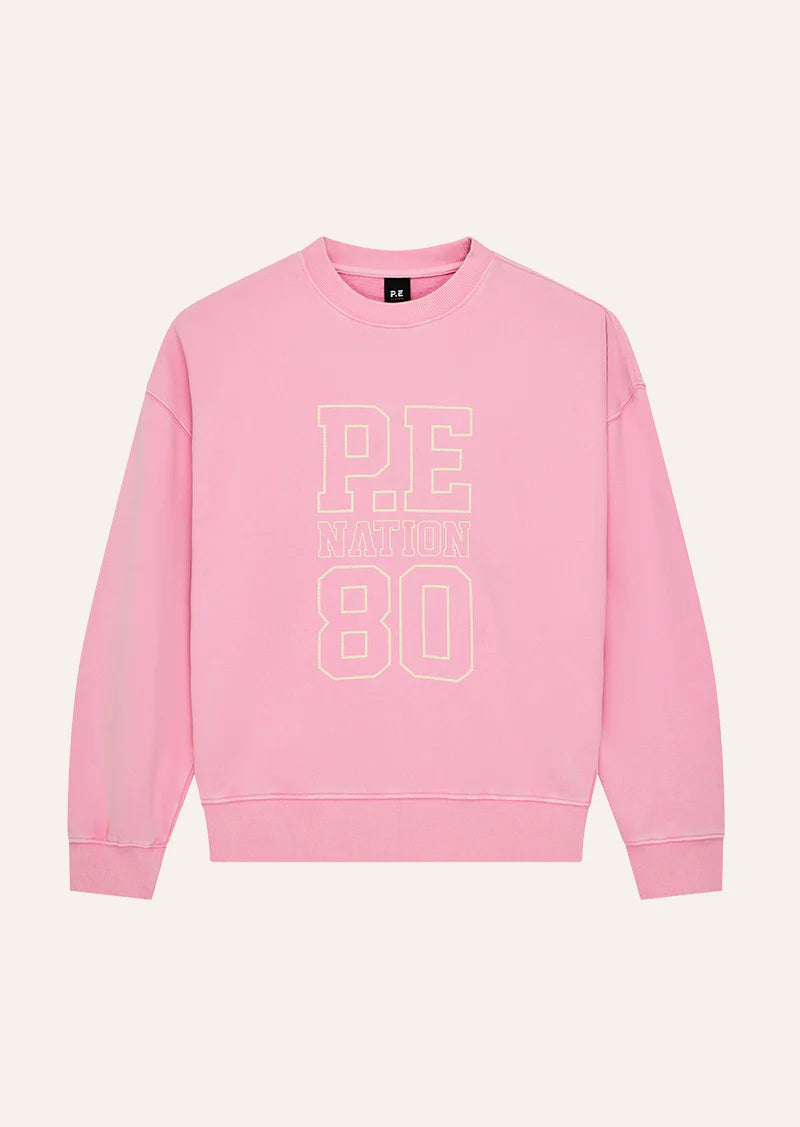 PE Nation | Elysian Sweat - Washed Prism Pink