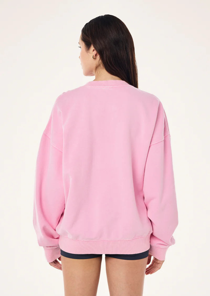 PE Nation | Elysian Sweat - Washed Prism Pink