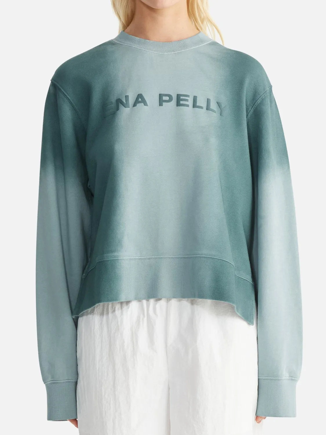 Ena Pelly | Remi Relaxed Sweater Ombre Mist/Teal