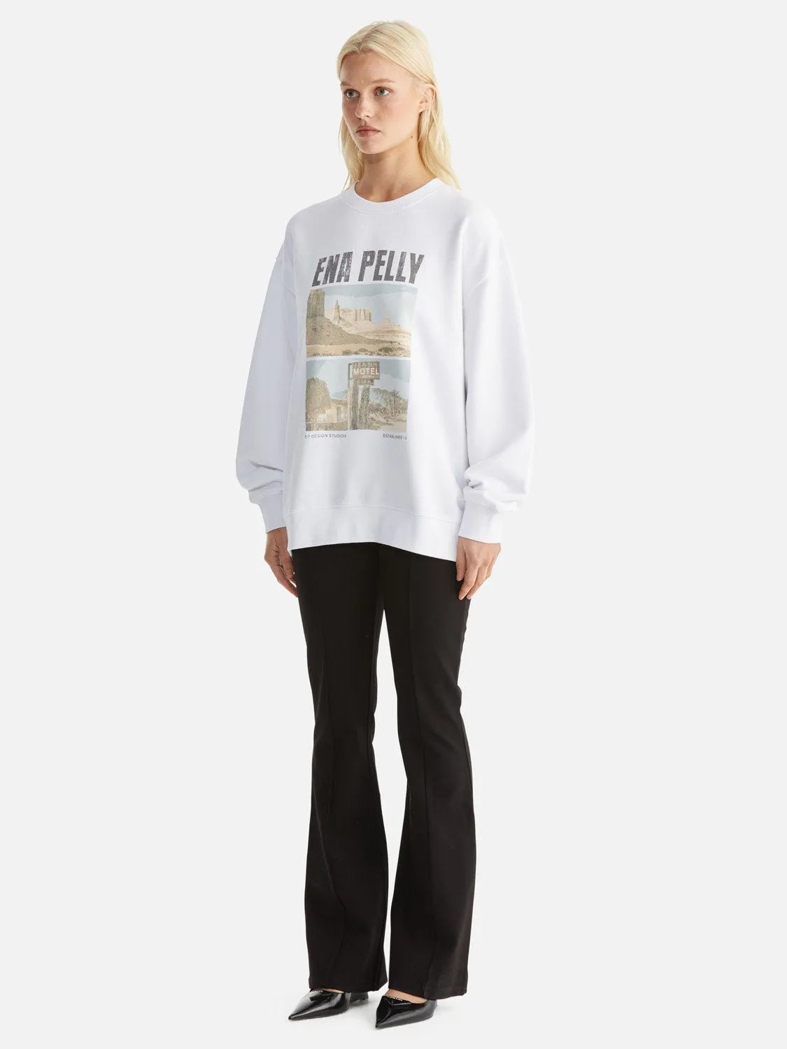 Ena Pelly | Lilly Relaxed Sweater Nevada White