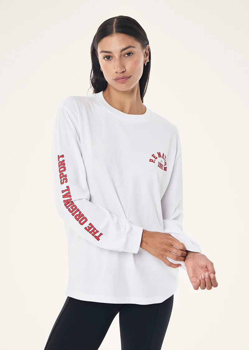 PE Nation | Established LS Tee - Optic White