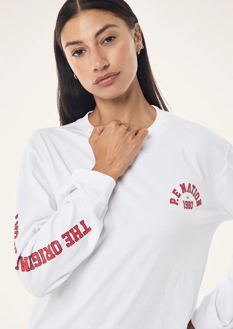 PE Nation | Established LS Tee - Optic White