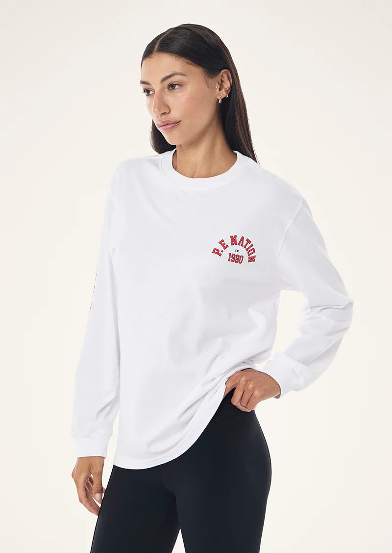 PE Nation | Established LS Tee - Optic White