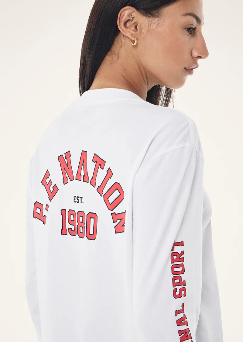 PE Nation | Established LS Tee - Optic White
