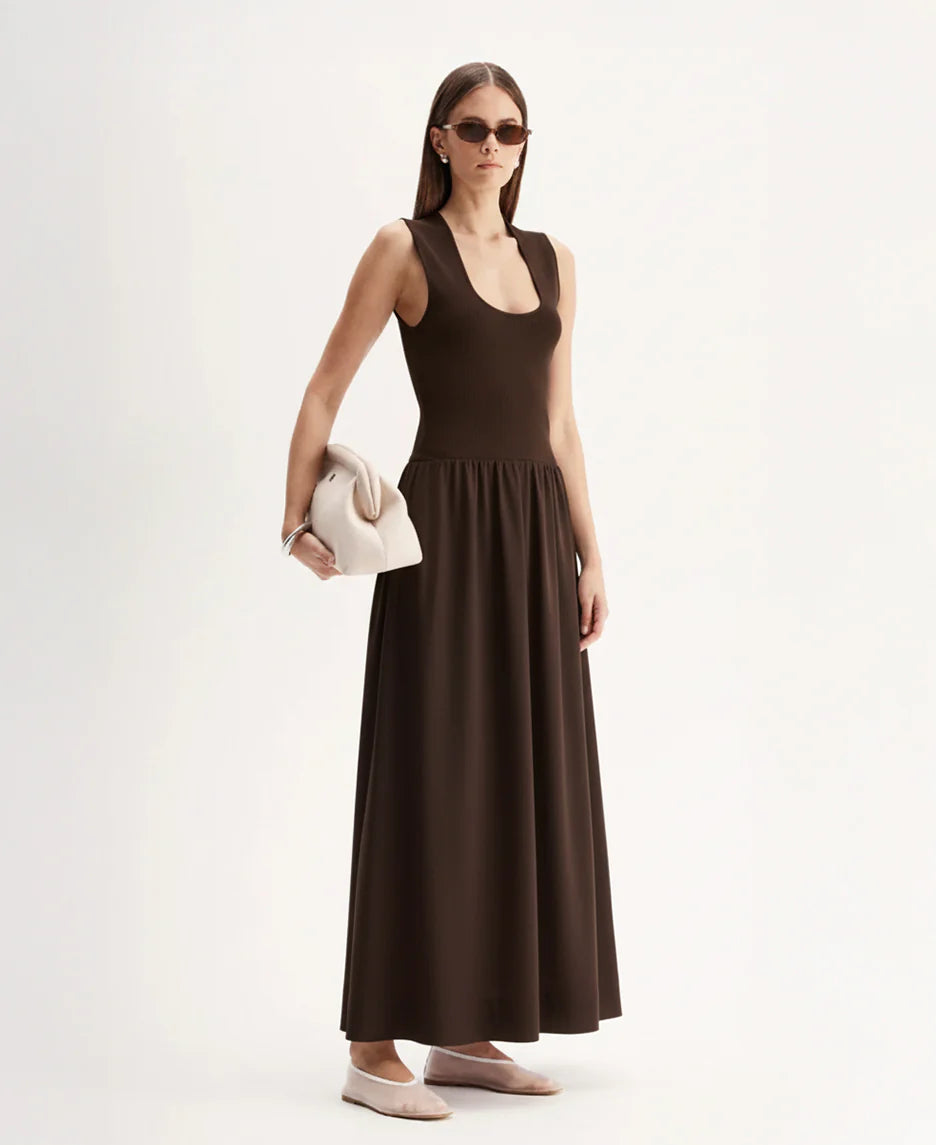 Elka Collective | Drew Maxi Dress - Chocolate