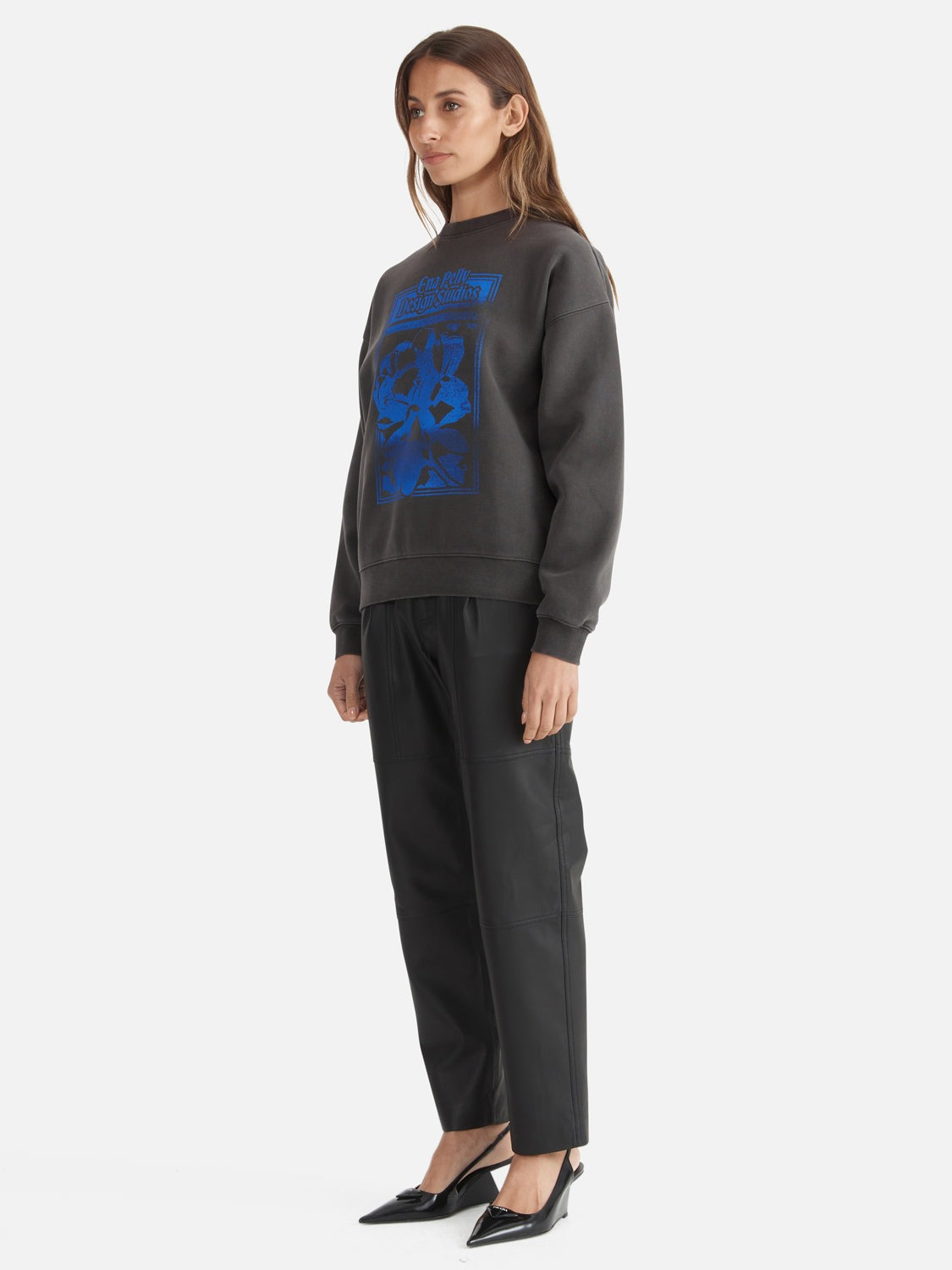 Ena Pelly | Warped Rose Relaxed Sweater