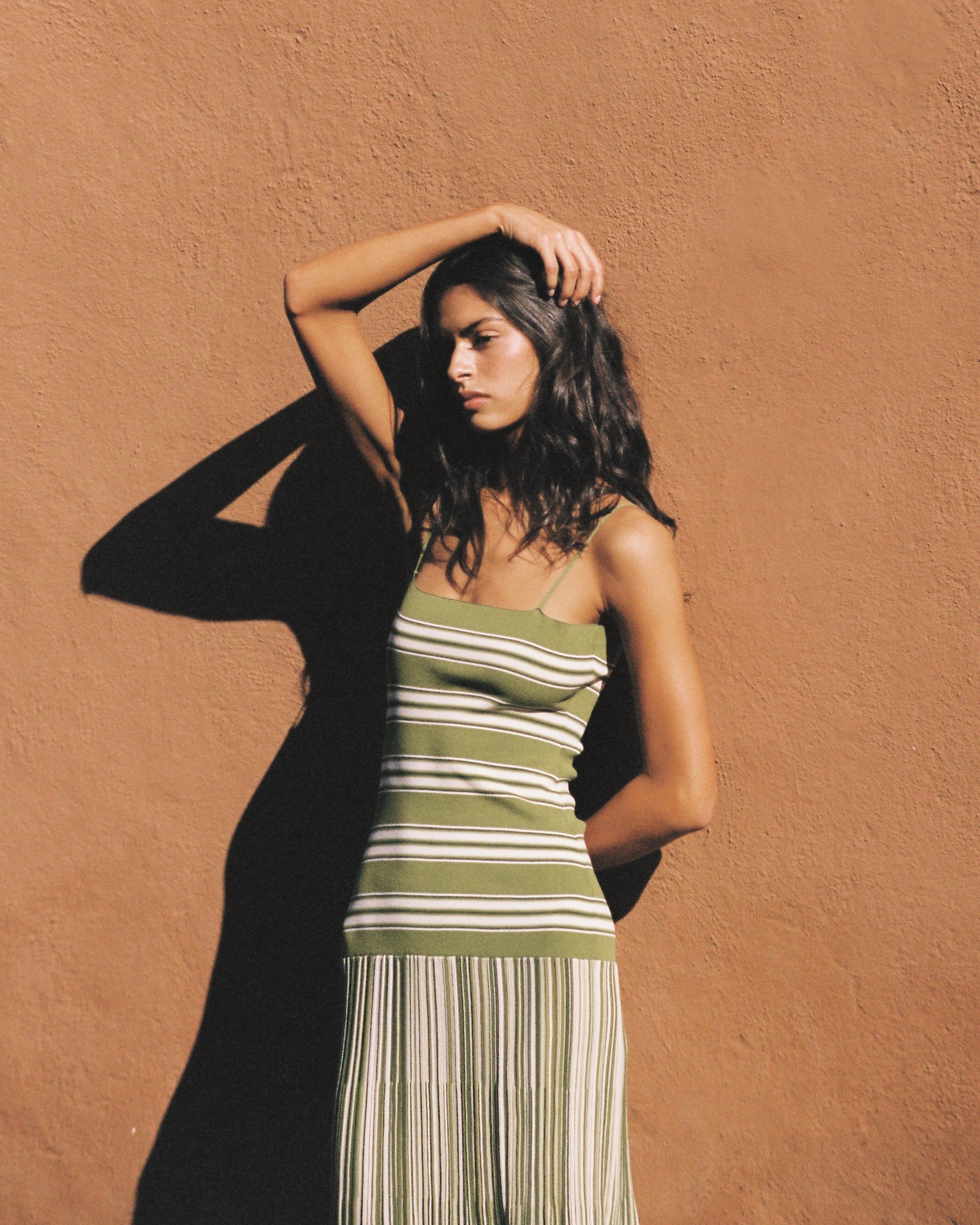 Faithfull The Brand | Esenia Knit Dress - Ombre Stripe Micro Juniper