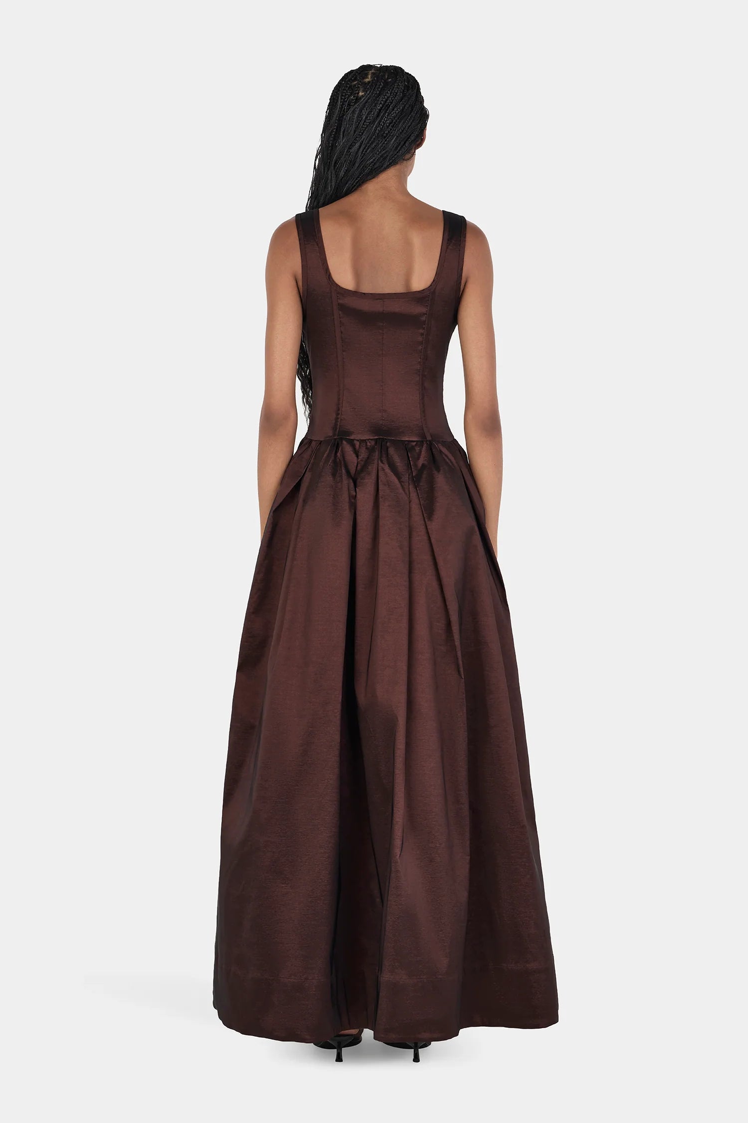 Hansen & Gretel | Posey Taffeta Gown - Chocolate