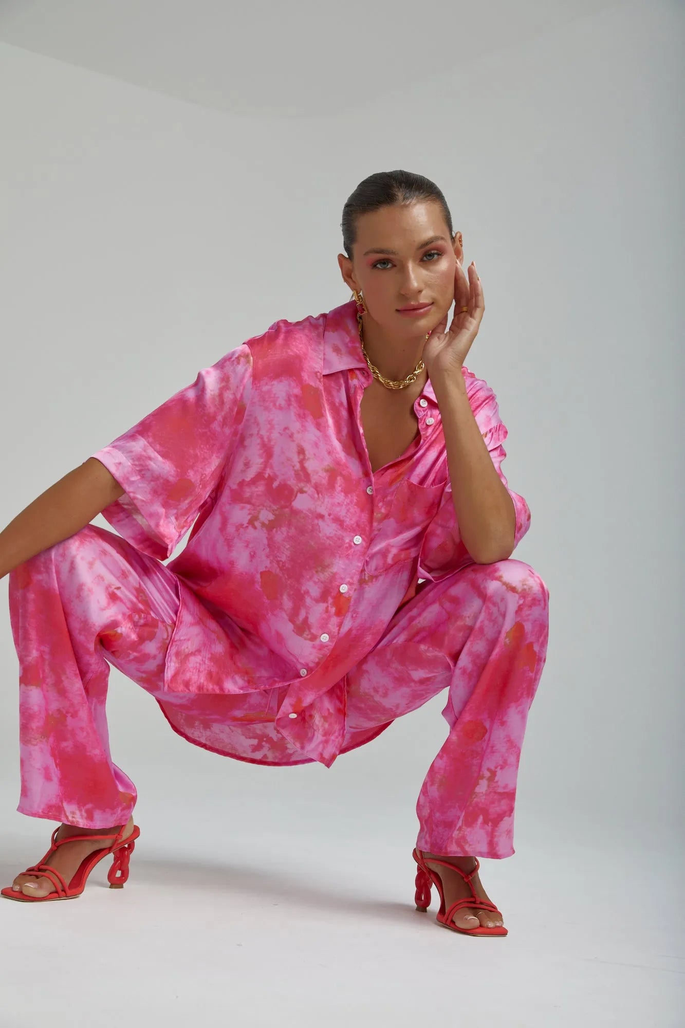 Summi Summi | Relaxed Pants - Hibiscus