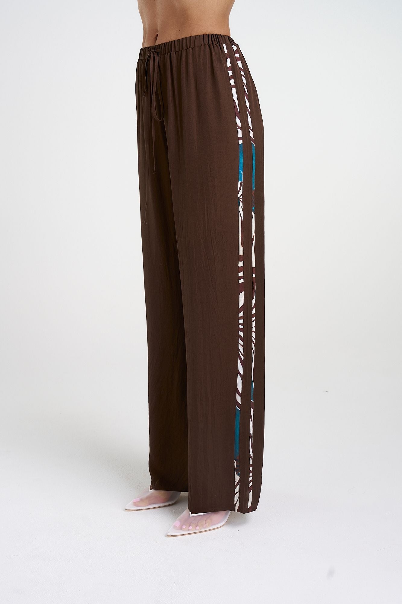 Summi Summi | Elastic Pants w/ Stripe - Nautilus