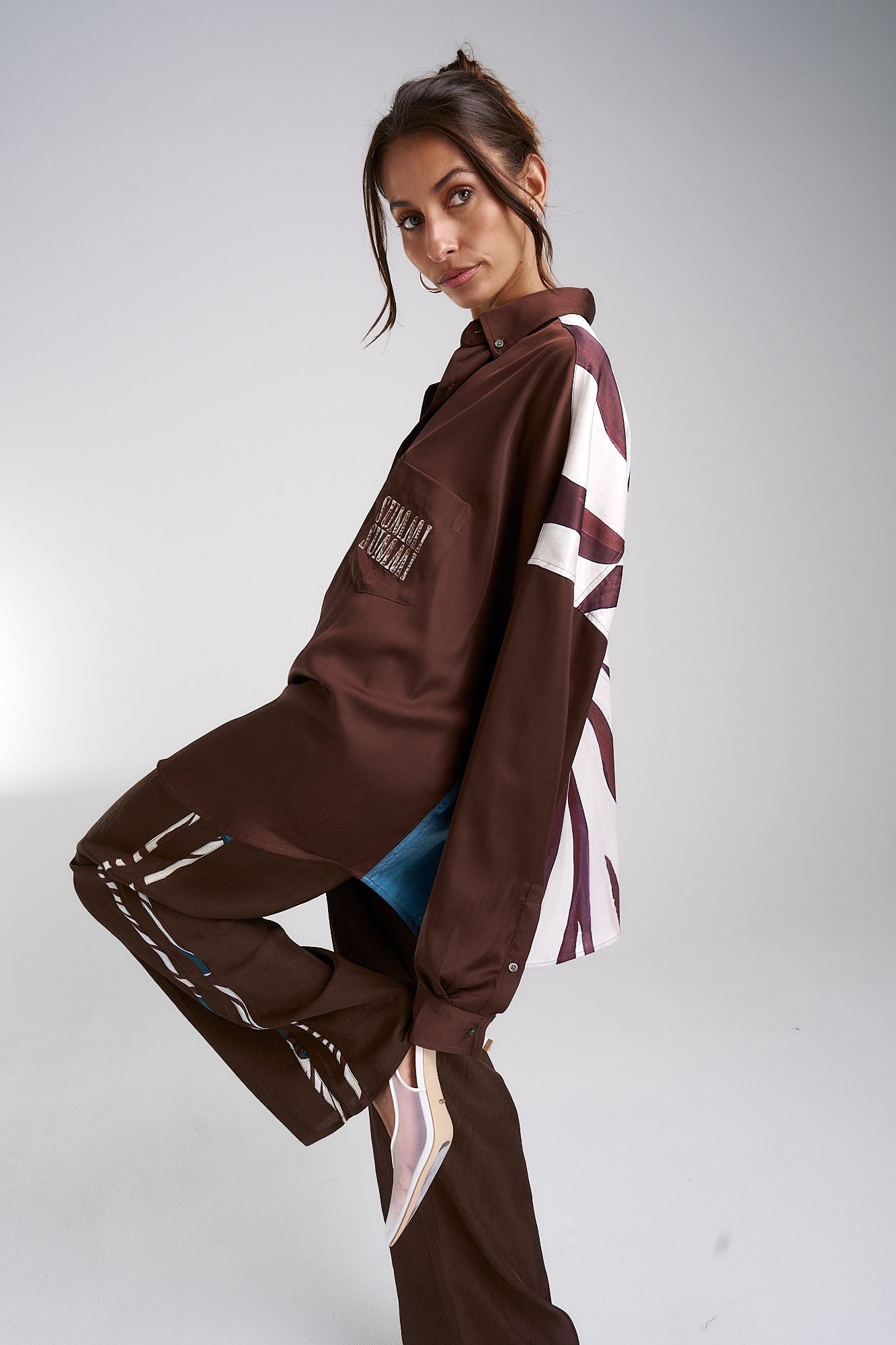 Summi Summi | Elastic Pants w/ Stripe - Nautilus