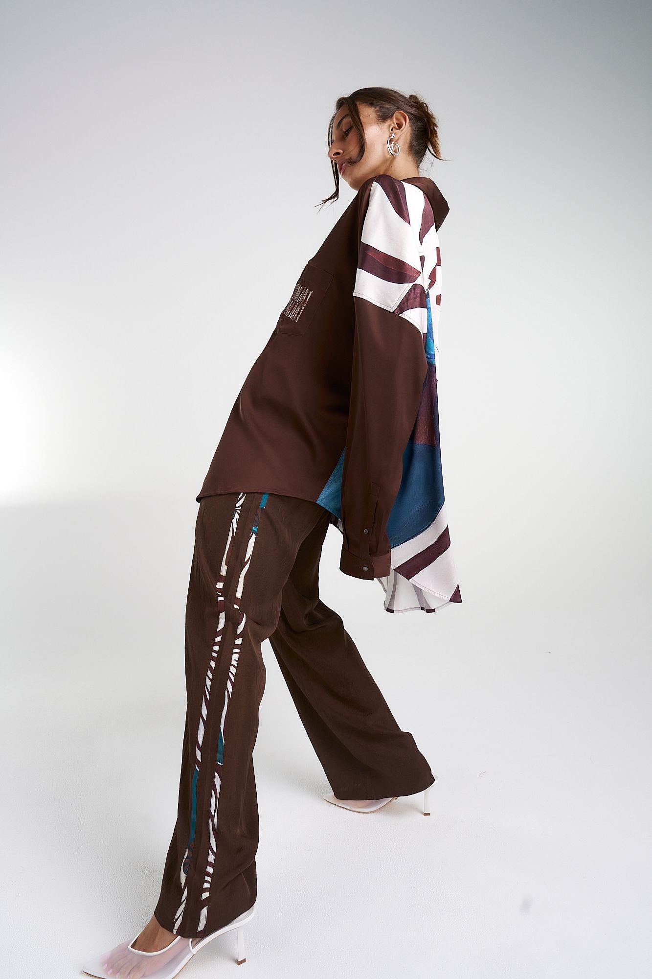 Summi Summi | Elastic Pants w/ Stripe - Nautilus
