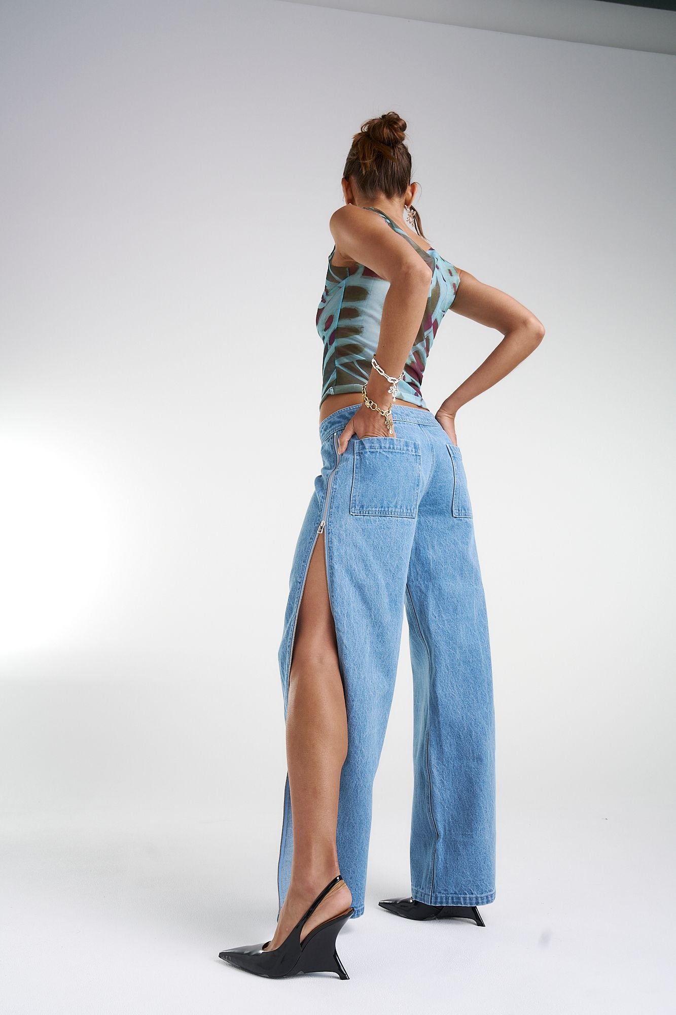 Summi Summi | Zip Jeans - Blue Denim