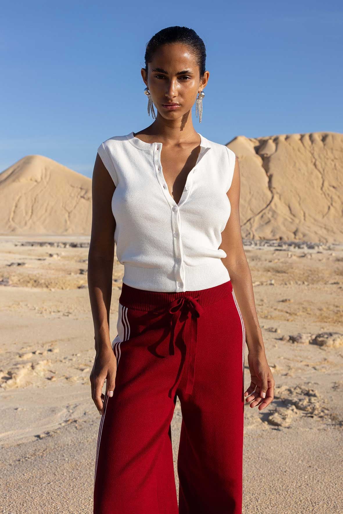 Arcaa Movement | Finley Button Up Vest - Cream