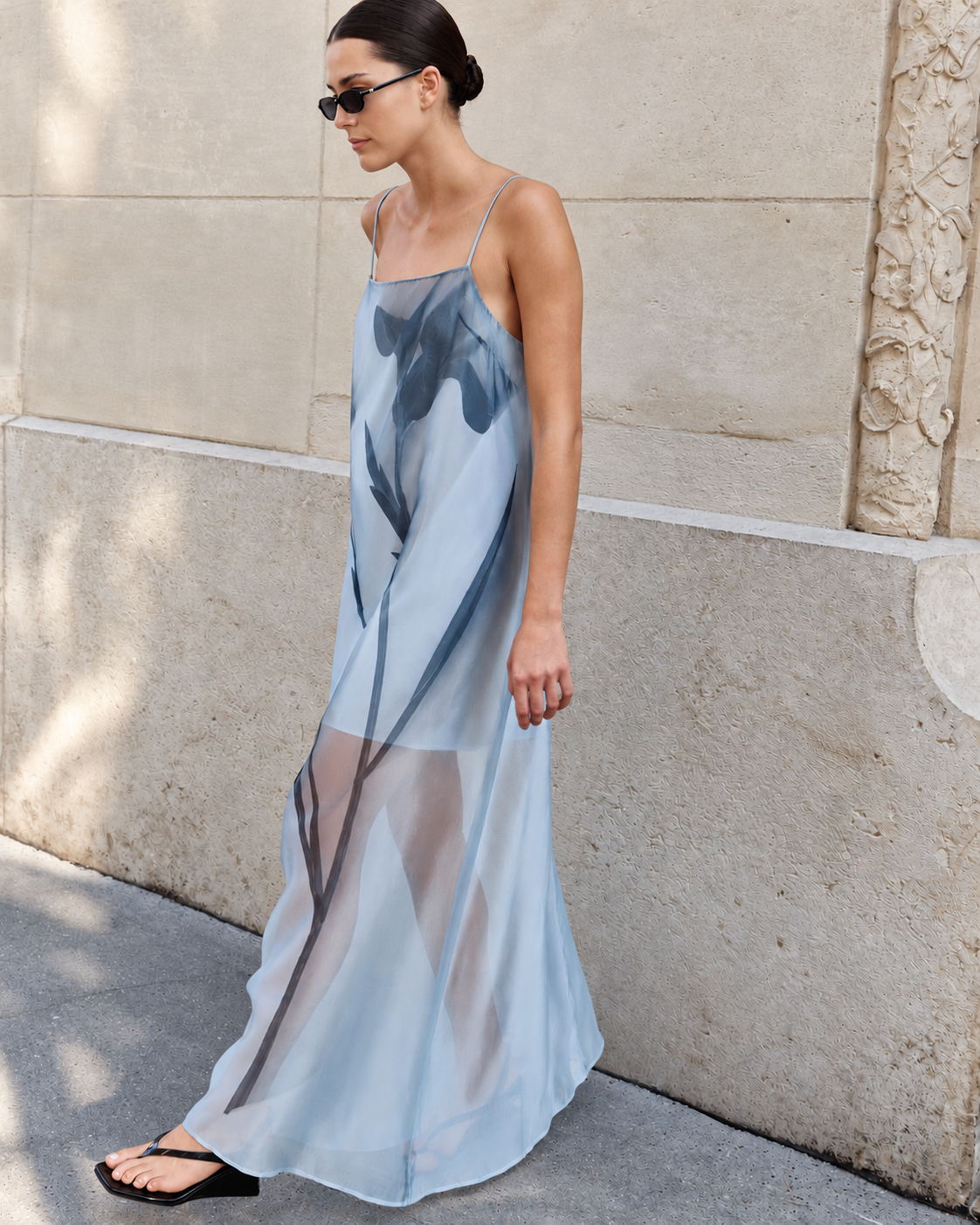 Elka Collective | Jade Dress - Blue Floral Print
