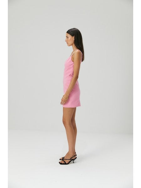 Misha | Blanca Bonded Crepe Mini Dress