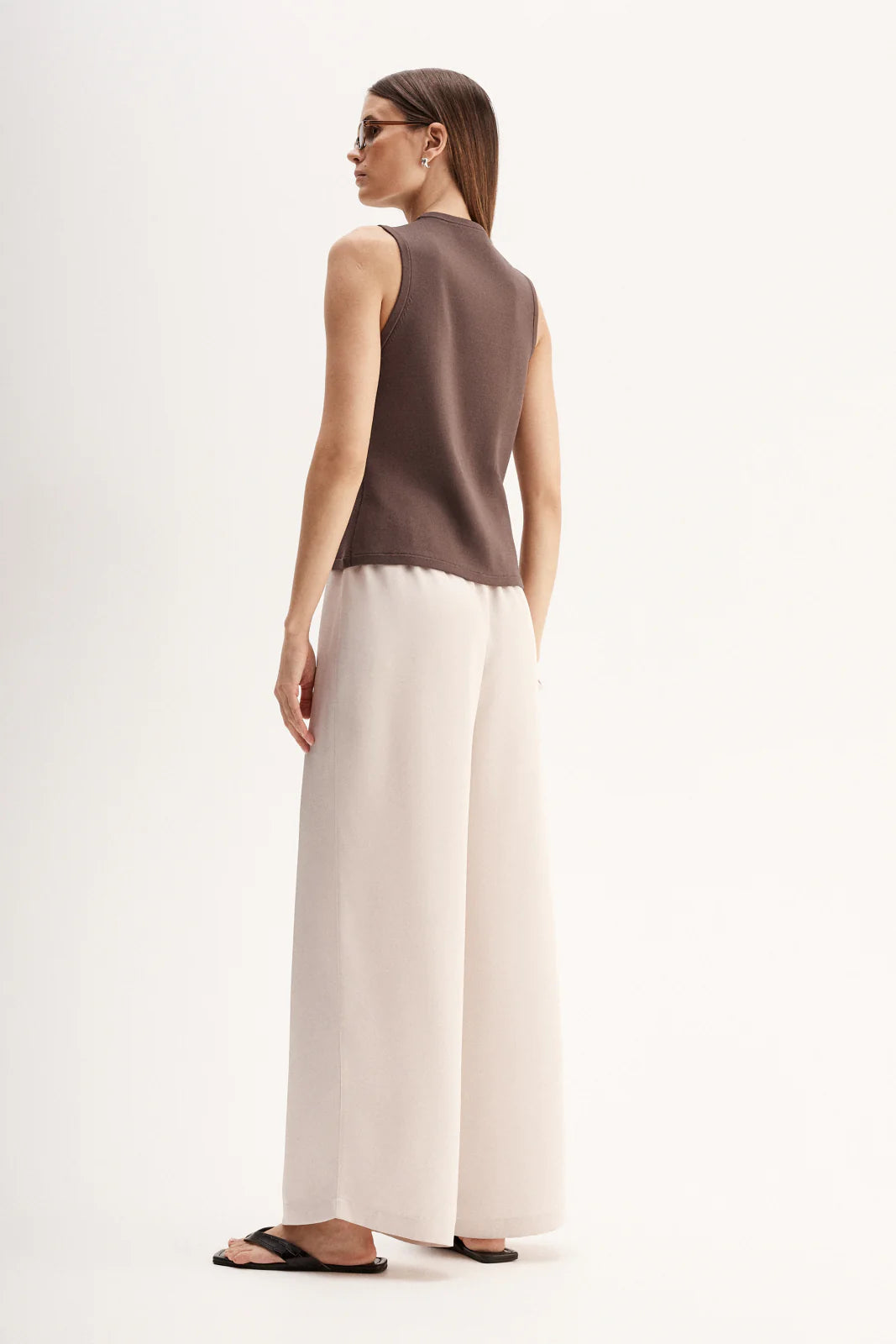 Elka Collective | Lana Knit Vest - Chocolate