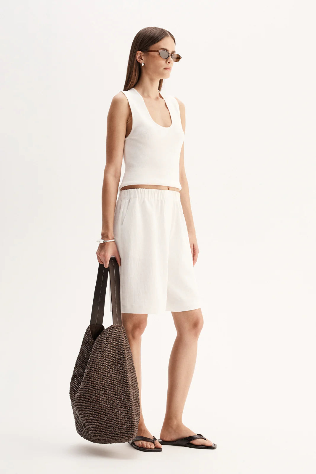 Elka Collective | Hayes Knit Top - White