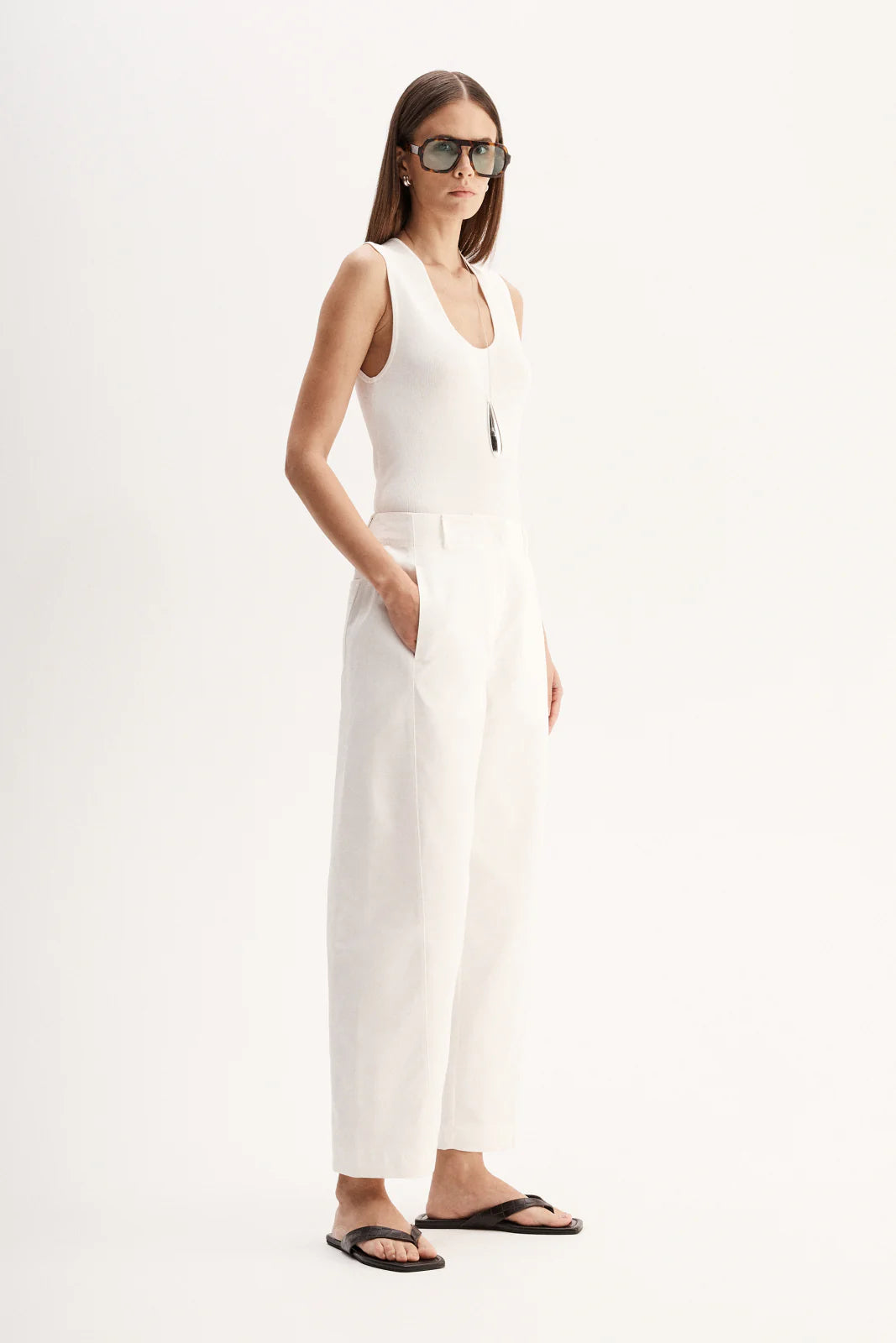 Elka Collective | Hayes Knit Top - White