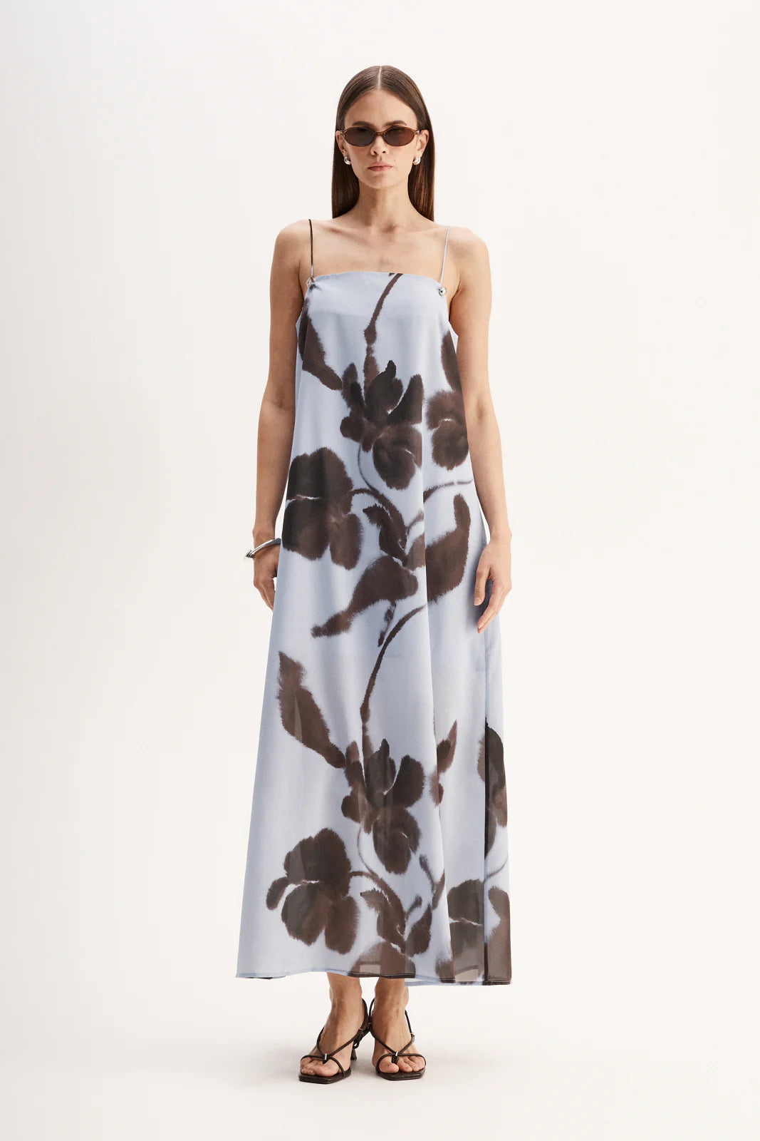 Elka Collective | Monet Maxi Dress - Chocolate Floral Print