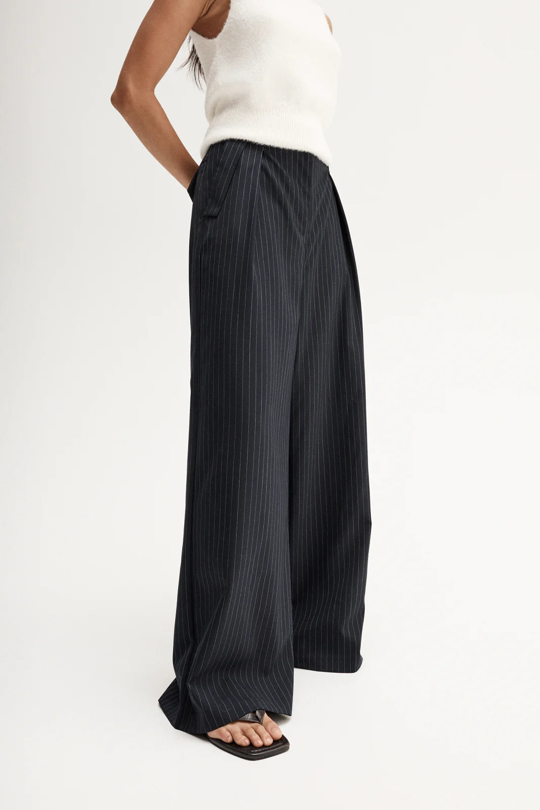 Elka Collective | Tobias Pant - Midnight Navy Pinstripe