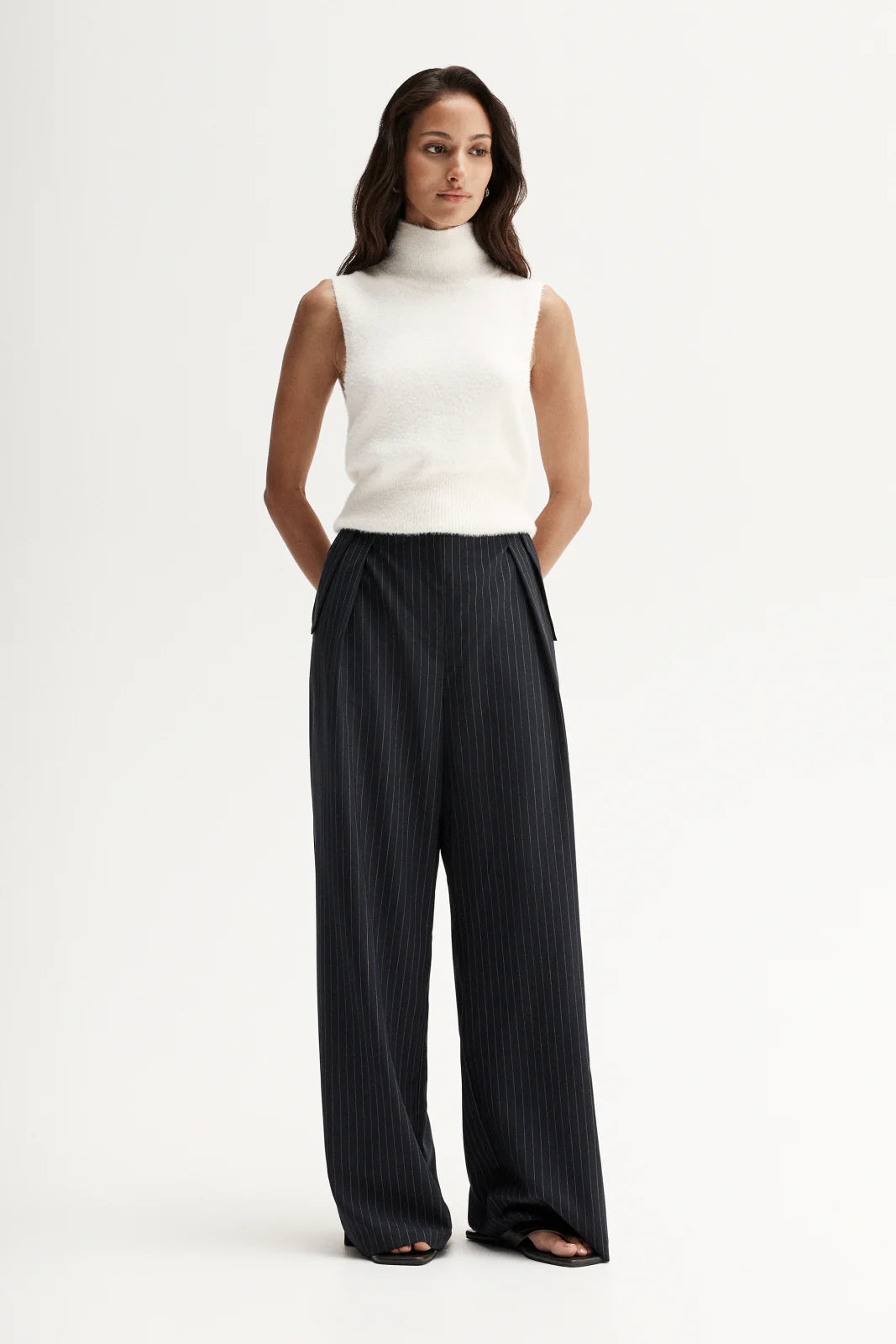 Elka Collective | Tobias Pant - Midnight Navy Pinstripe