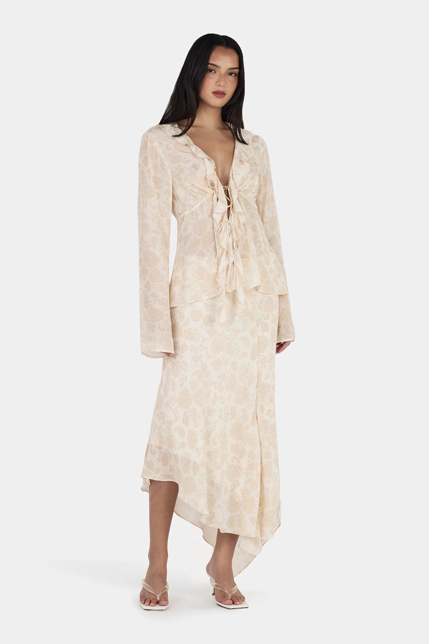 Ownley | Karlie LS Top - Western Bloom