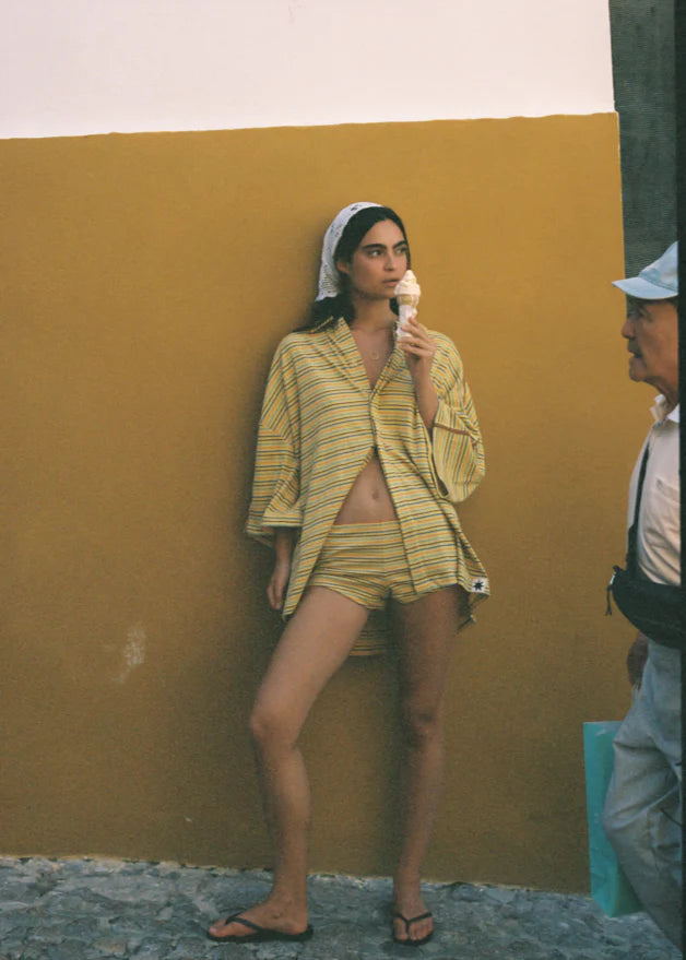 Ciao Ciao Vacation | Lemon Striper Bungalow Shirt