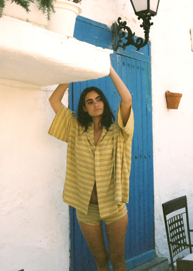 Ciao Ciao Vacation | Lemon Striper Bungalow Shirt