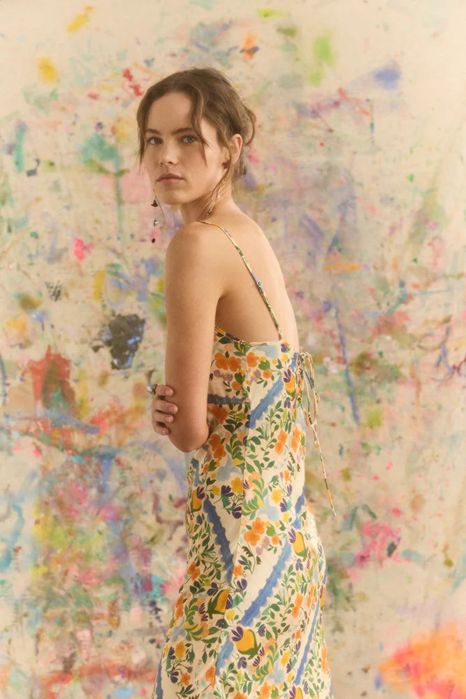 Kinga Csilla | Limone Triangle Slip Dress