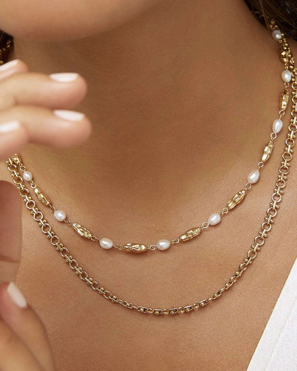 Arms Of Eve | Mimi Pearl and Gold Necklace