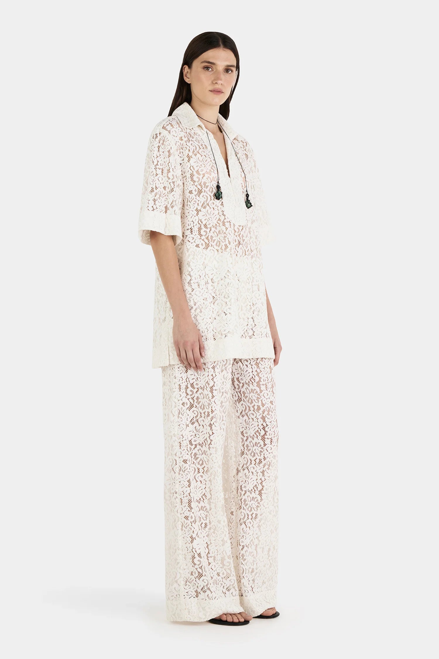 Hansen & Gretel | Ember Lace Pant - Ivory