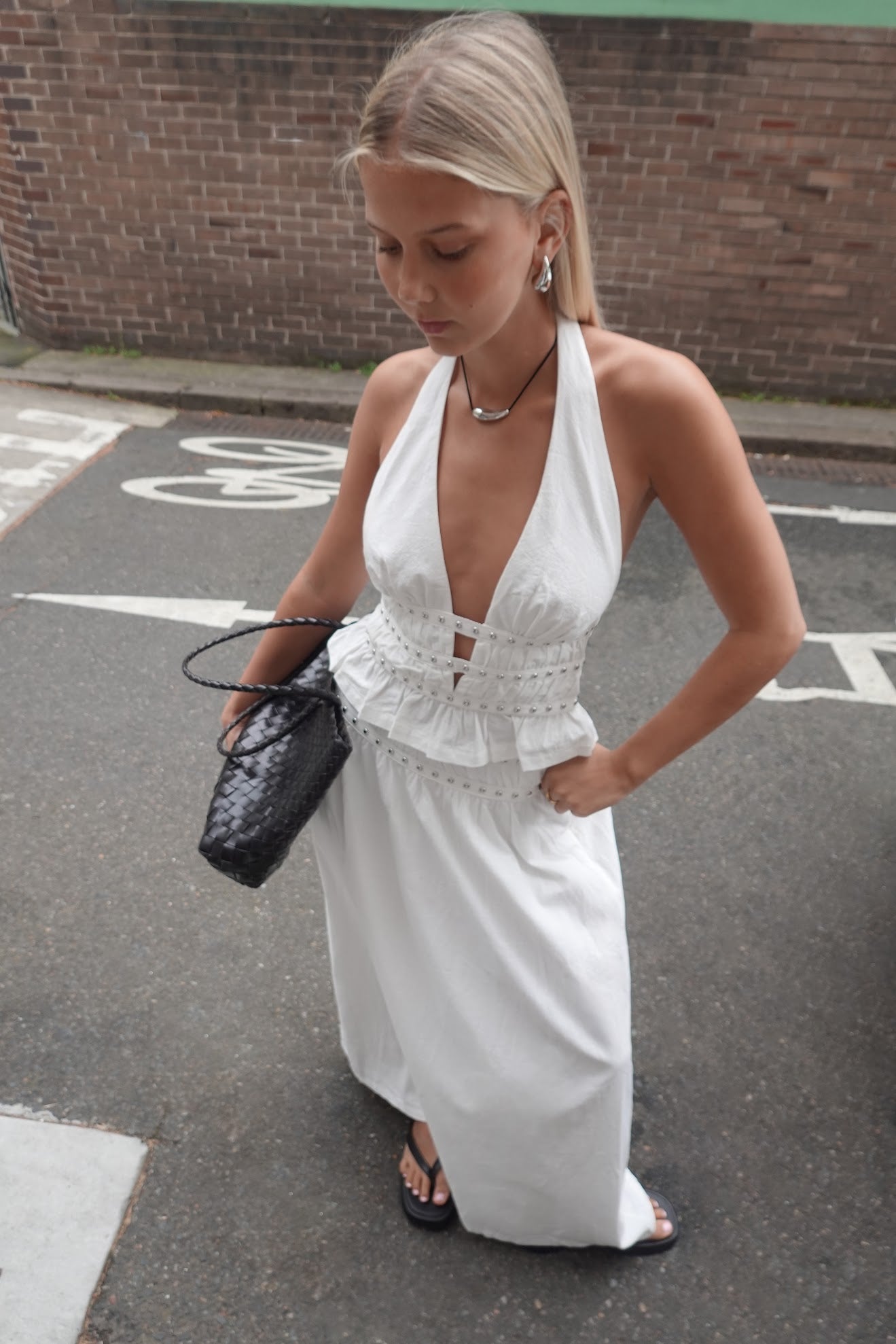 Ownley | Mavis Studded Top - Ivory