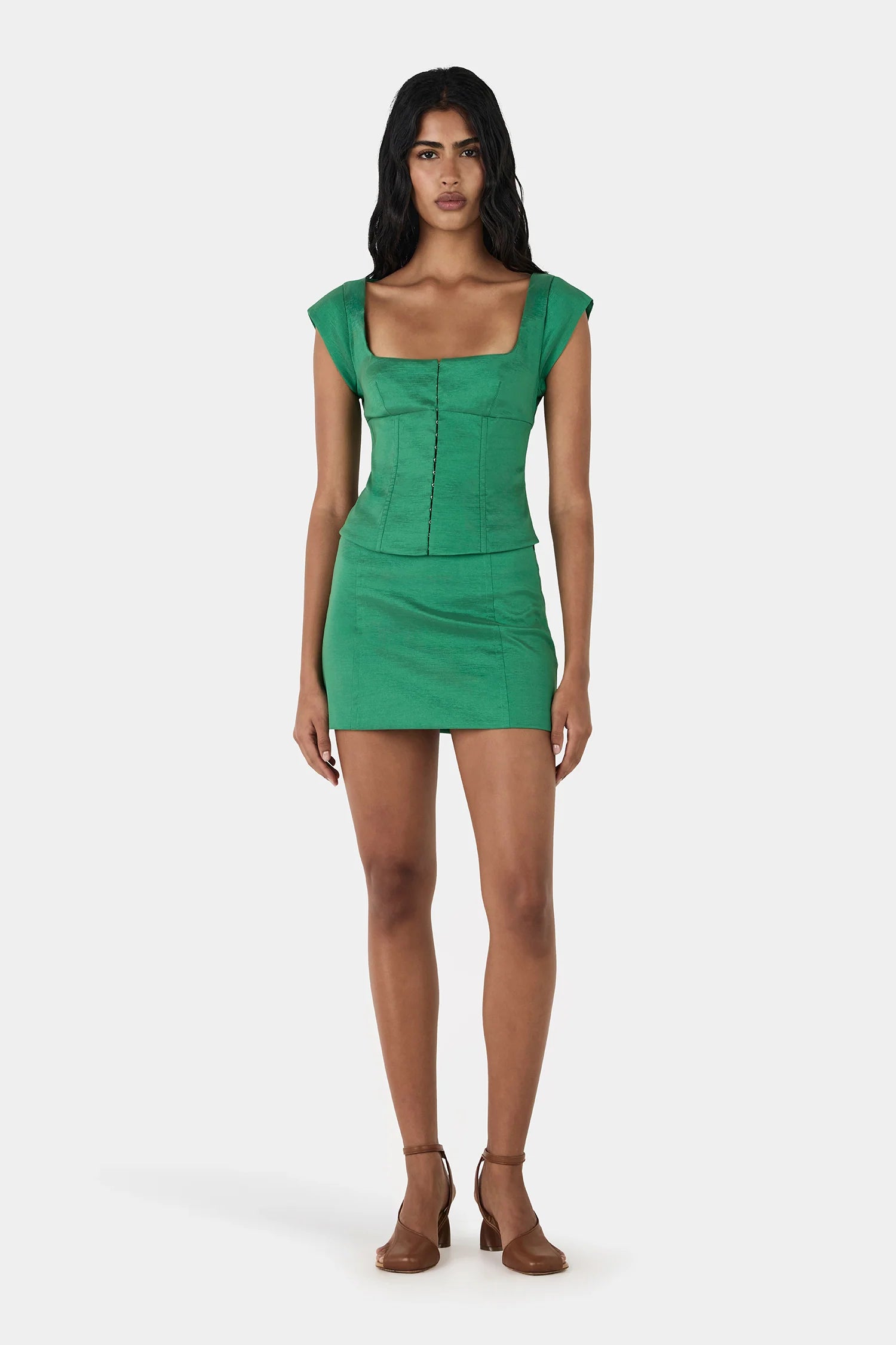 Hansen & Gretel | Monica Taffeta Corset Top