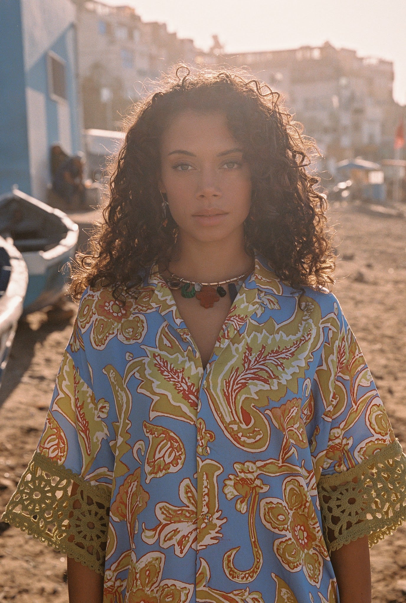 Kinga Csilla | Blue Miller Liu Blouse