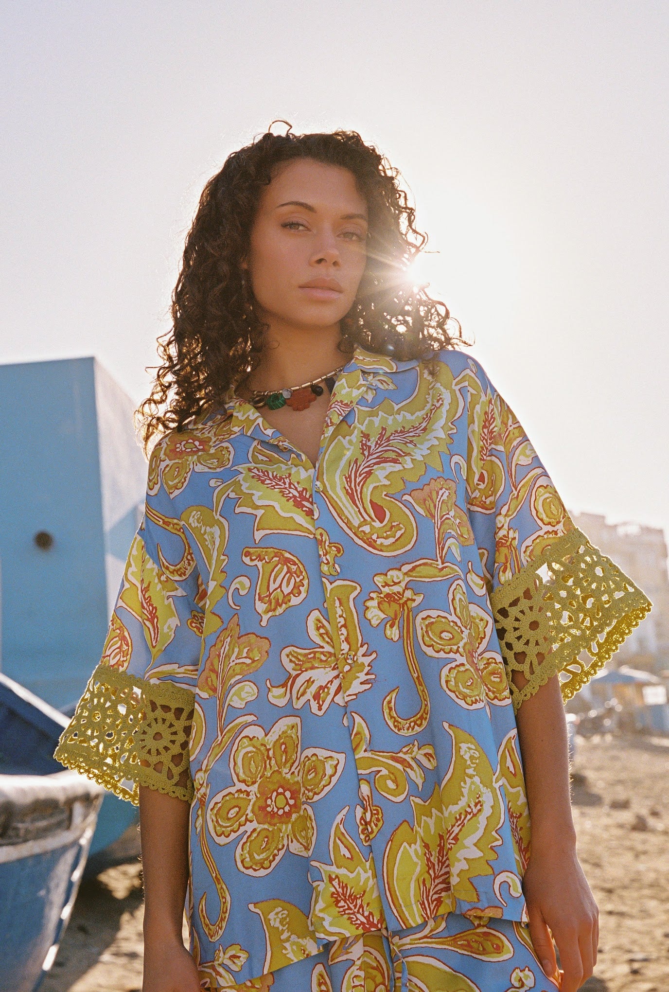 Kinga Csilla | Blue Miller Liu Blouse